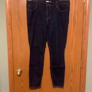 Old Navy, Rockstar Super Skinny Jeans, dark blue, sz 16